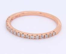 Fancy Rose Gold Diamond Band