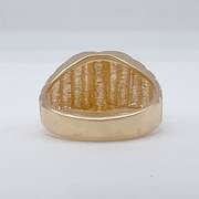 Men's 14kt Yellow Gold & Diamond Band Ring