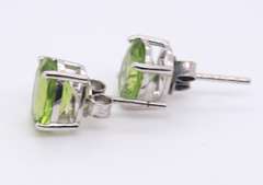 Sterling Silver Gemstone Stud Earrings