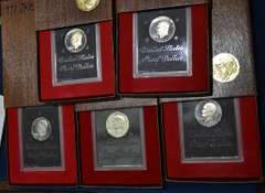5x 1971 Proof Eisenhower Dollars