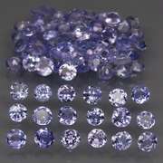 Glittering 3.64ct bright blue violet Tanzanite set
