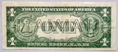 $ 1 1935 A Hawaii Emergency Issue Silver Certificate