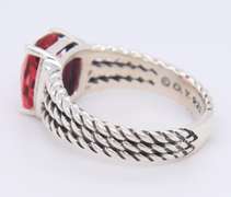 David Yurman Pink Tourmaline and Diamond Ring