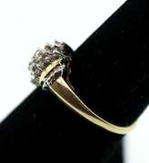10k White and Yellow Gold Diamond Ring