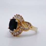 14kt Gold, Blue Sapphire, & Diamond Jewelry Set!