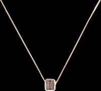 Enchanting 18kt Yellow Gold Necklace with Diamond Pendant