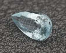 Ice blue! Unheated! .67ct Aquamarine pear