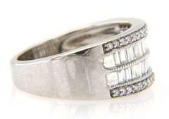 Attractive Baguette and Round Diamond Double Band
