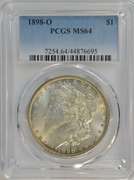 Basically Gem BU 1898-O Morgan Silver Dollar. PCGS MS64