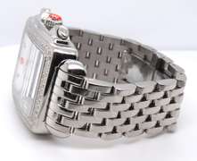 Michele Deco Diamond XL Mop Stainless Steel Watch