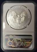 2020-W Burnished Silver Eagle NGC MS70