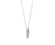 Stunning White Gold Diamond and Sapphire Hamsa Pendant on Chain