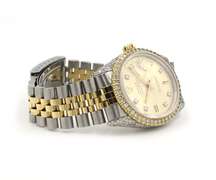 Custom Diamond Rolex Datejust 36mm Two-Tone Watch