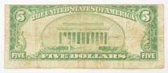 1929 $5 National Currency Gastonia, NC - United States Note - 7536