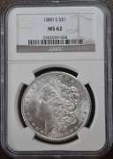 1880-S Morgan Silver Dollar NGC MS62