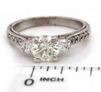 Masterpiece 18kt White gold Round Diamond Engagement Ring