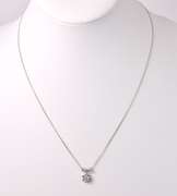 Wonderful Flower Diamond Pendant Necklace in 14K White Gold