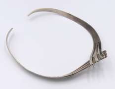Vintage Sterling Silver Signed Cuff Necklace