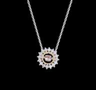 Delicate Two Tone Circle Pendant