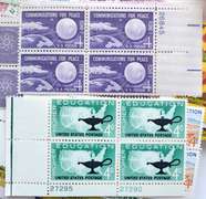 100 3 And 4 Cent Mint US Plate Blocks $25.71 Face Value