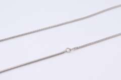Vintage Sterling Silver Popcorn Chain Necklace