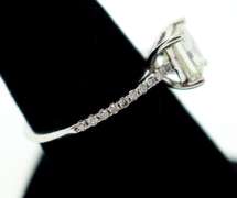 14k white gold ladies diamond engagement ring