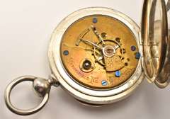 Handsome 1883 Illinois Pocket Watch in Coin Silver