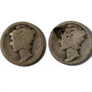 1921 1921 D Semi Key Mercury Dimes