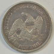 Razor-sharp AU 1859-O No Motto Seated Liberty Half Dollar
