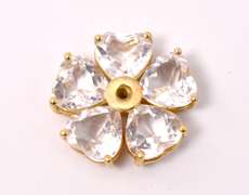 Aquamarine Flower Pendant