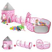 3 in 1 Kids Ball Pit Tent with Crawling Tunnel