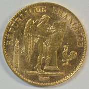 Choice BU 1893-A France 20 Francs Gold 'Angel' piece