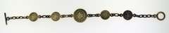 Sterling Silver Antique Asian Coin Bracelet