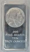Gorgeous Buffalo Nickel design 10 Troy Oz .999 silver