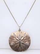 Vintage Sterling Silver Pendant on Box Chain Necklace