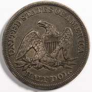 1842 Medium Date Seated Half