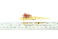 21kt Ladies Brooch with Gemstone