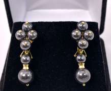 Incredible Iron Ball Earrings in 18K Yellow Gold