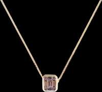Enchanting 18kt Yellow Gold Necklace with Diamond Pendant