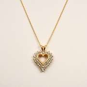 Glittering 1/2 ct. Diamond Heart