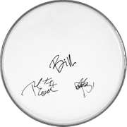 Green Day Autographed Facsimile Signed Drum Head