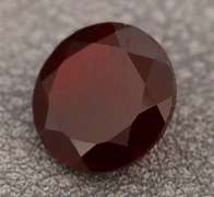 Ravishing 4ct black cherry red Mozambique Garnet solitaire