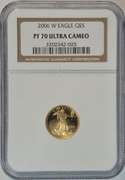Perfect NGC PF70 ULTRA CAMEO 2006-W $5 Gold Eagle coin