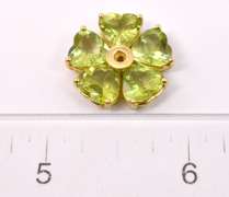 Peridot Flower Pendant