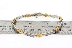 Two Tone 1+ctw Diamond Bracelet