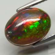 Rainbow multi flashing 2.45ct Welo Black Opal!