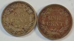 Sharp 1858 SL and 1858 LL Flying Eagle Cents