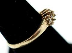 10k Gold Diamond Cluster Ring