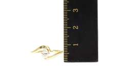 14K Yellow Gold 0.38 Ct Marquise Diamond Solitaire Engagement Ring
