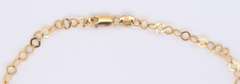 Italian Yellow Gold Heart Shaped Charm Bracelet
